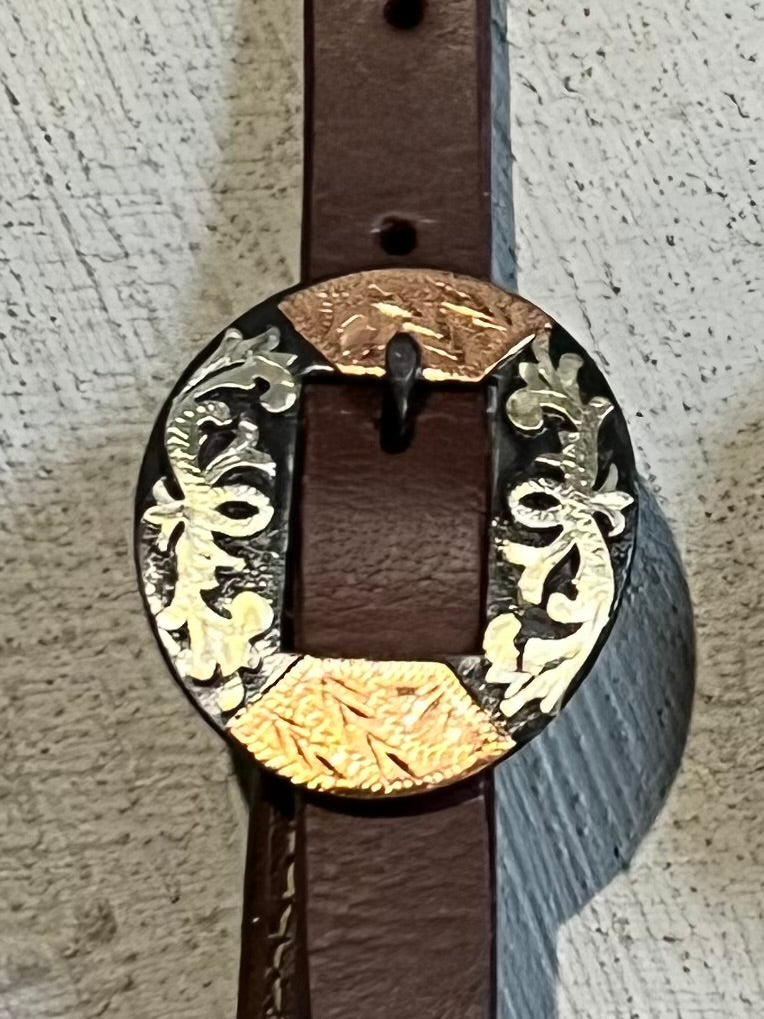 3/4" Slip Ear Headstall - Fancy Buckle
