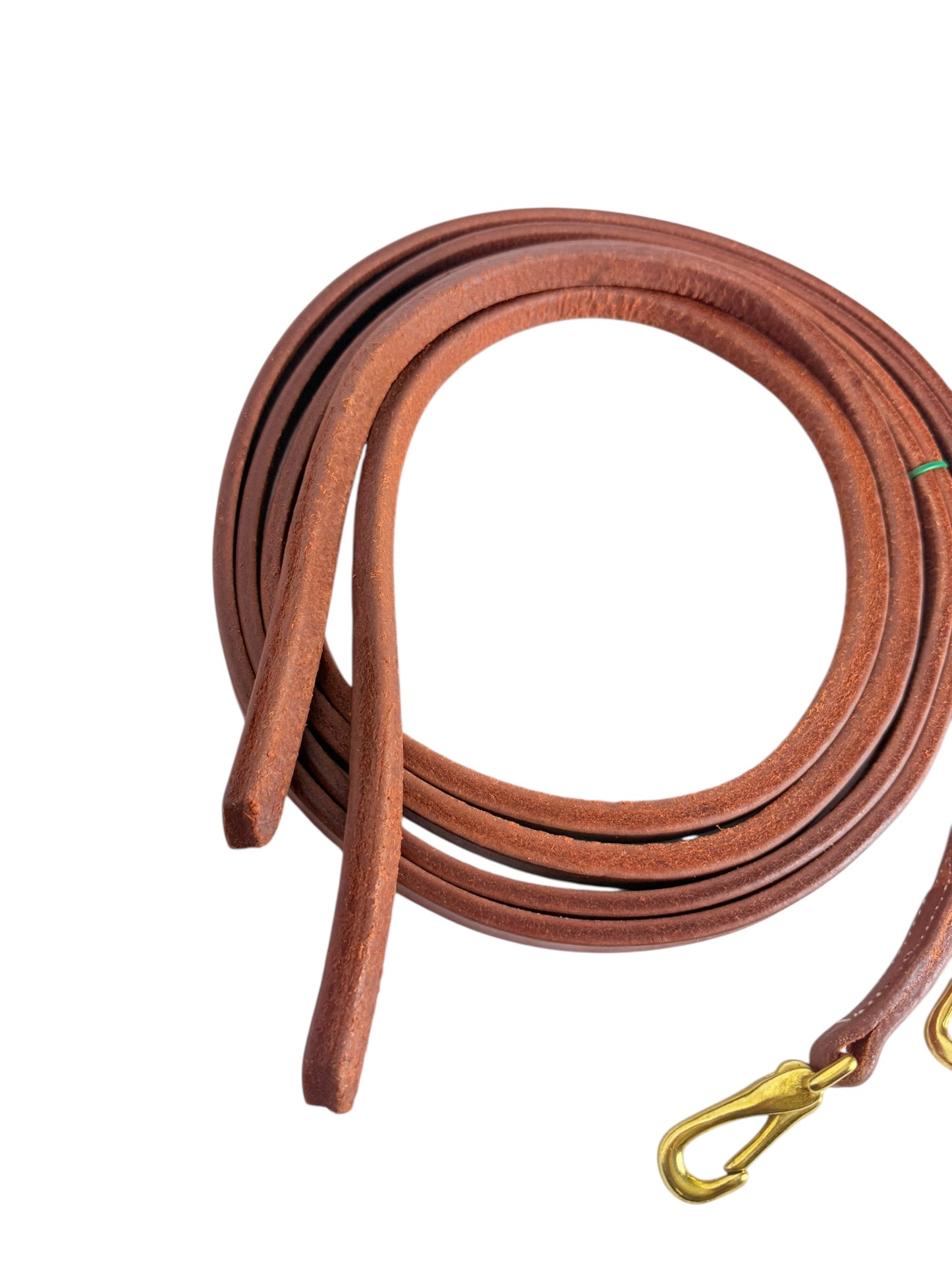 5/8" Oiled Harness Leather Split Reins - Quick Snap Ends
