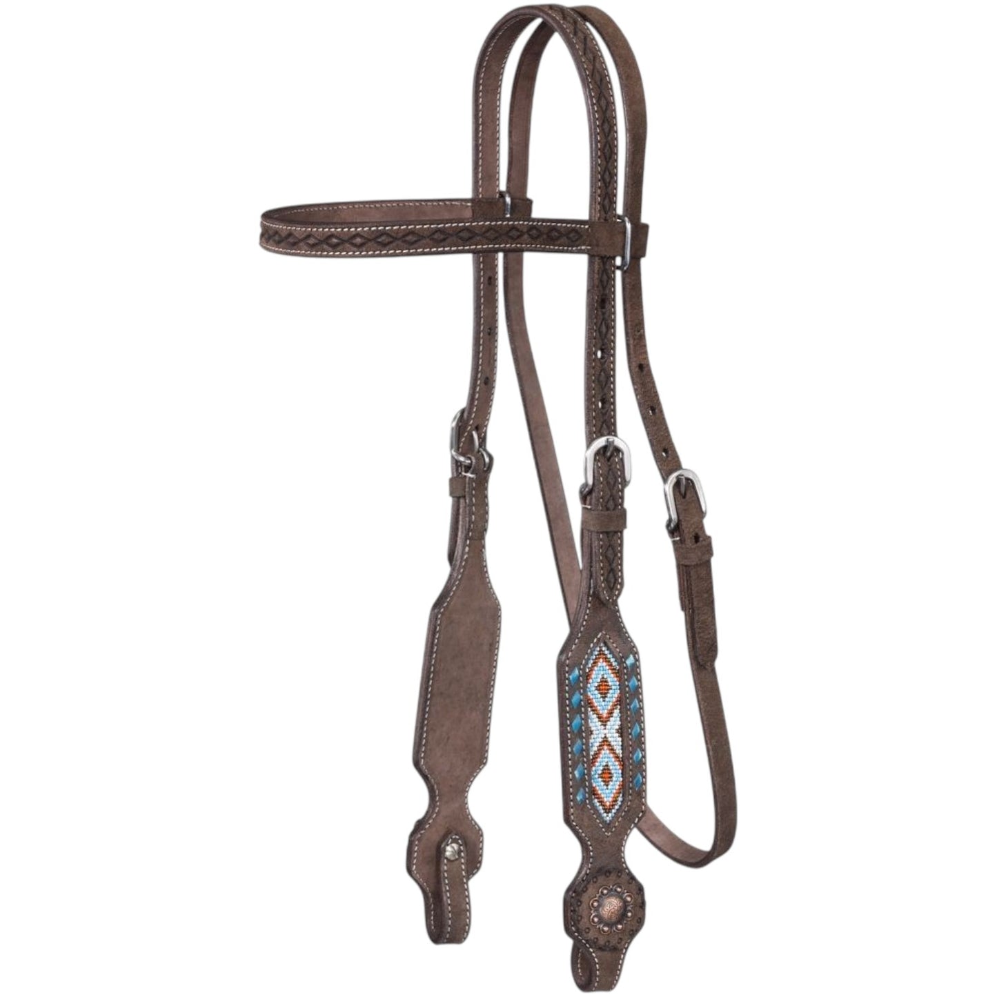 Silver Royal Sonora Browband Headstall