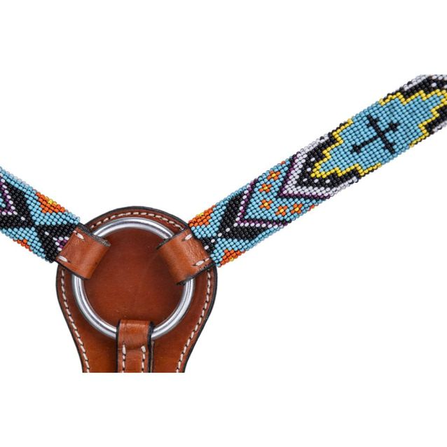Royal King Beaded Cross Headstall & Breastcollar set