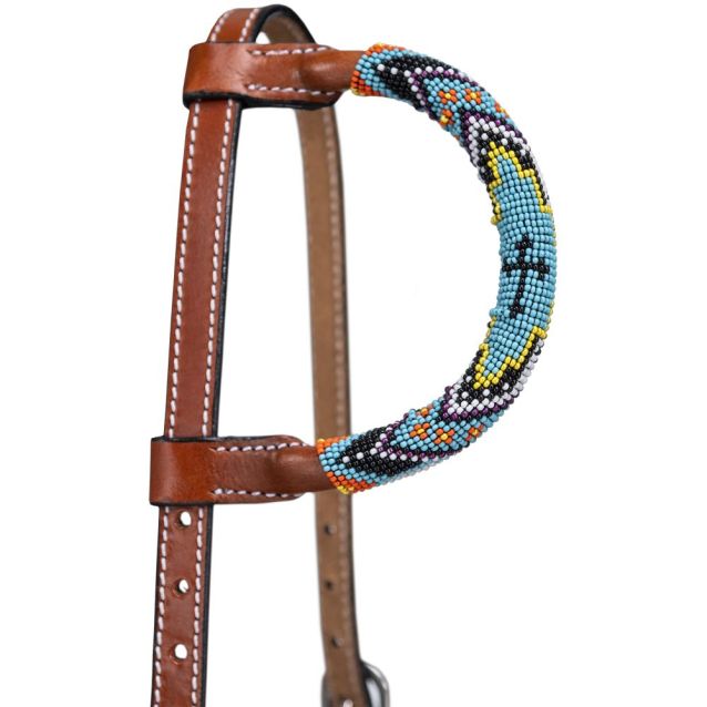 Royal King Beaded Cross Headstall & Breastcollar set