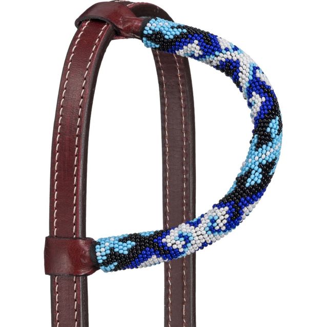 Tough 1 Royal King Montana Beaded Single Ear Headstall