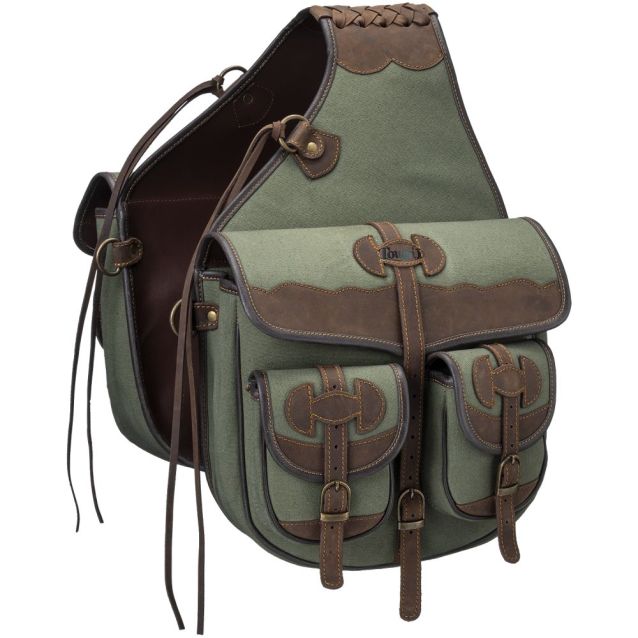 Tough1 Canvas Trail Bag with Leather Accents
