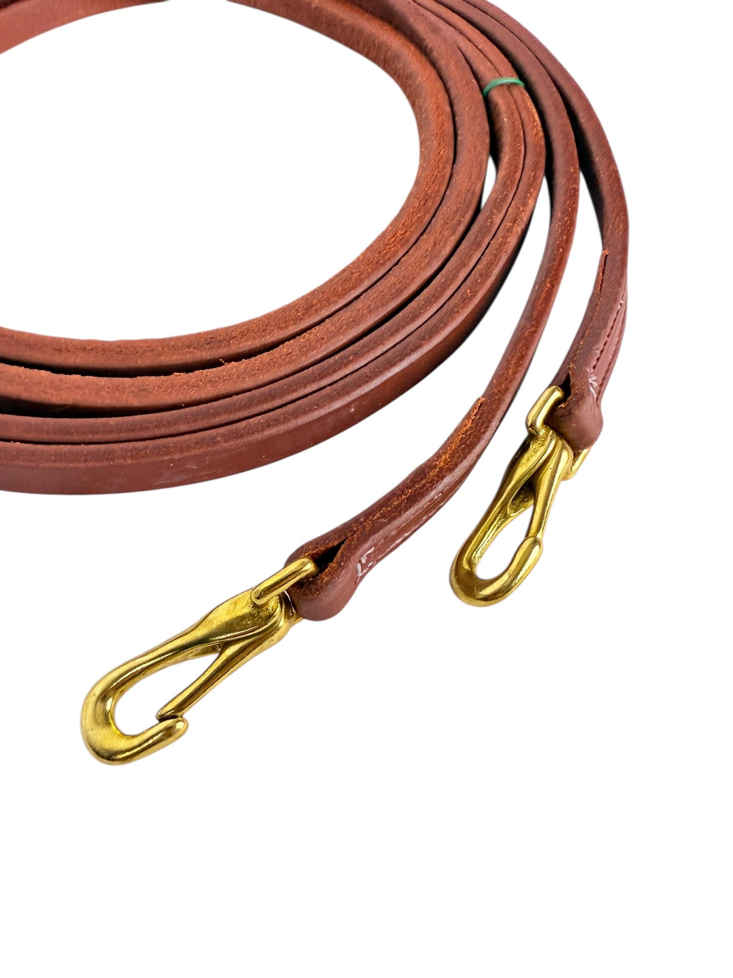 5/8" Oiled Harness Leather Split Reins - Quick Snap Ends