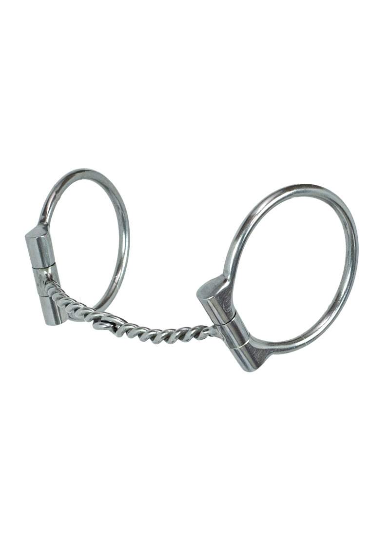Tyler Chrome Steel D-Ring - Thin Twist Snaffle Bit
