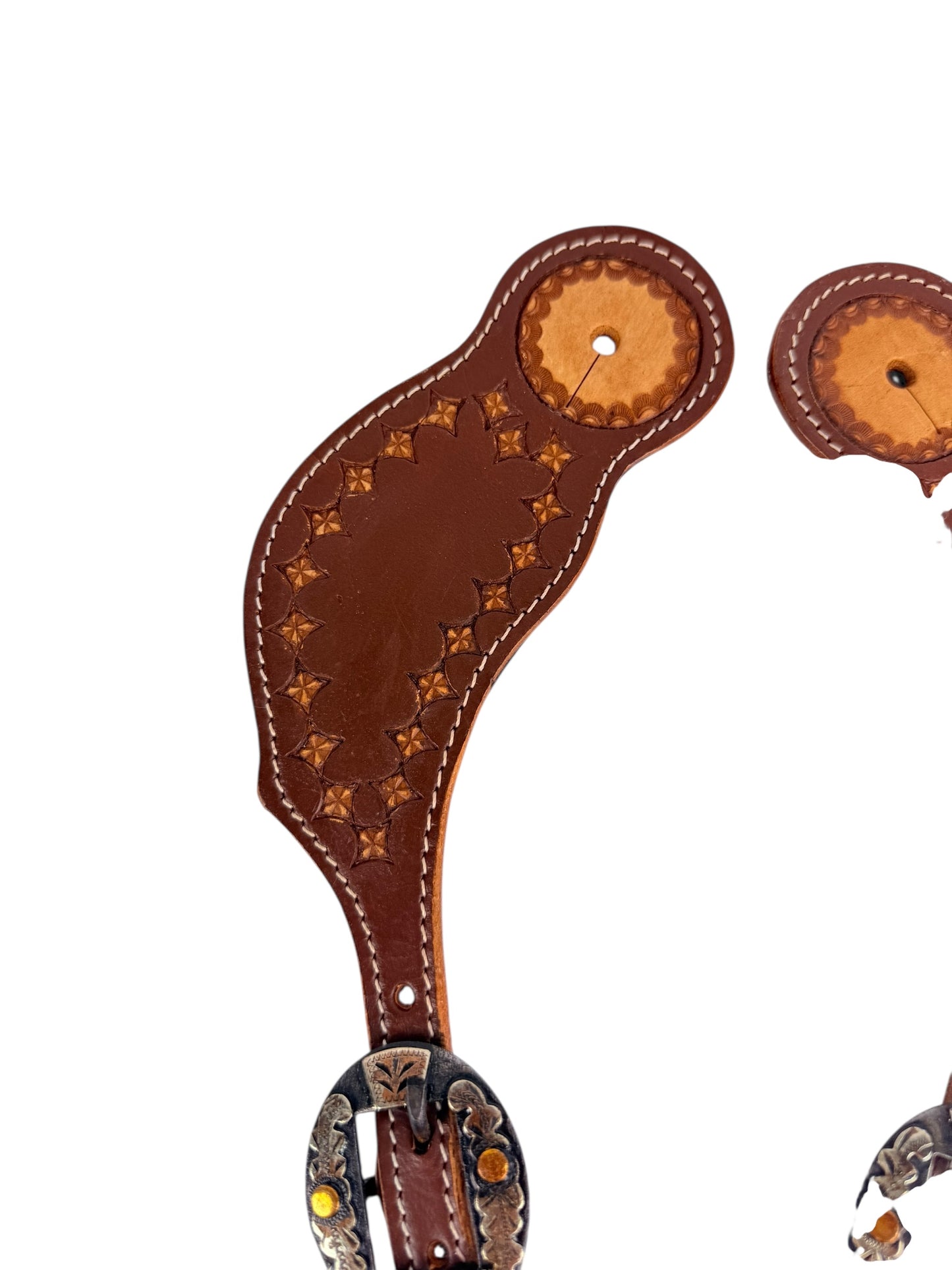 Two Tone Spur Straps + Fancy Buckles