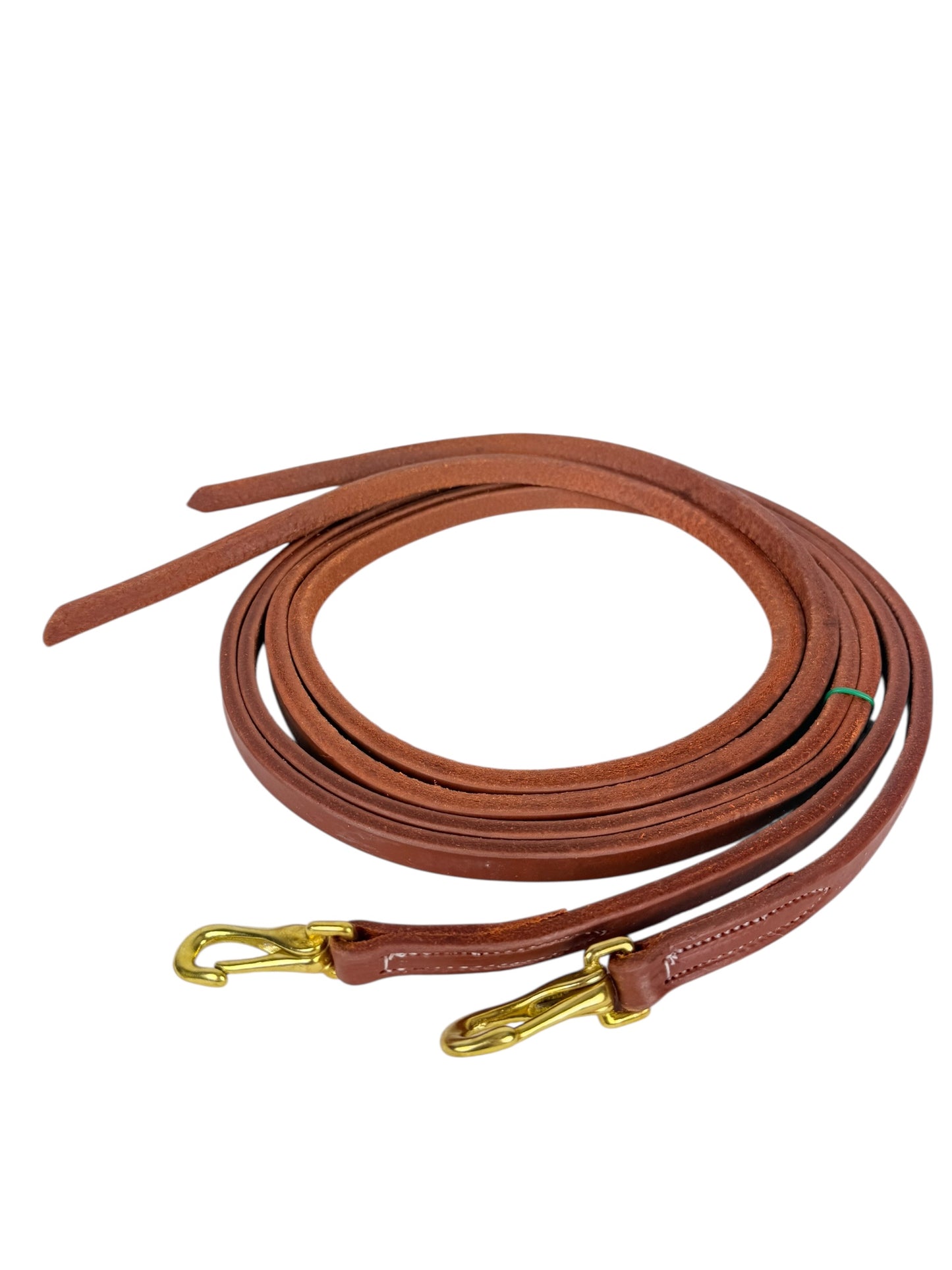 5/8" Oiled Harness Leather Split Reins - Quick Snap Ends