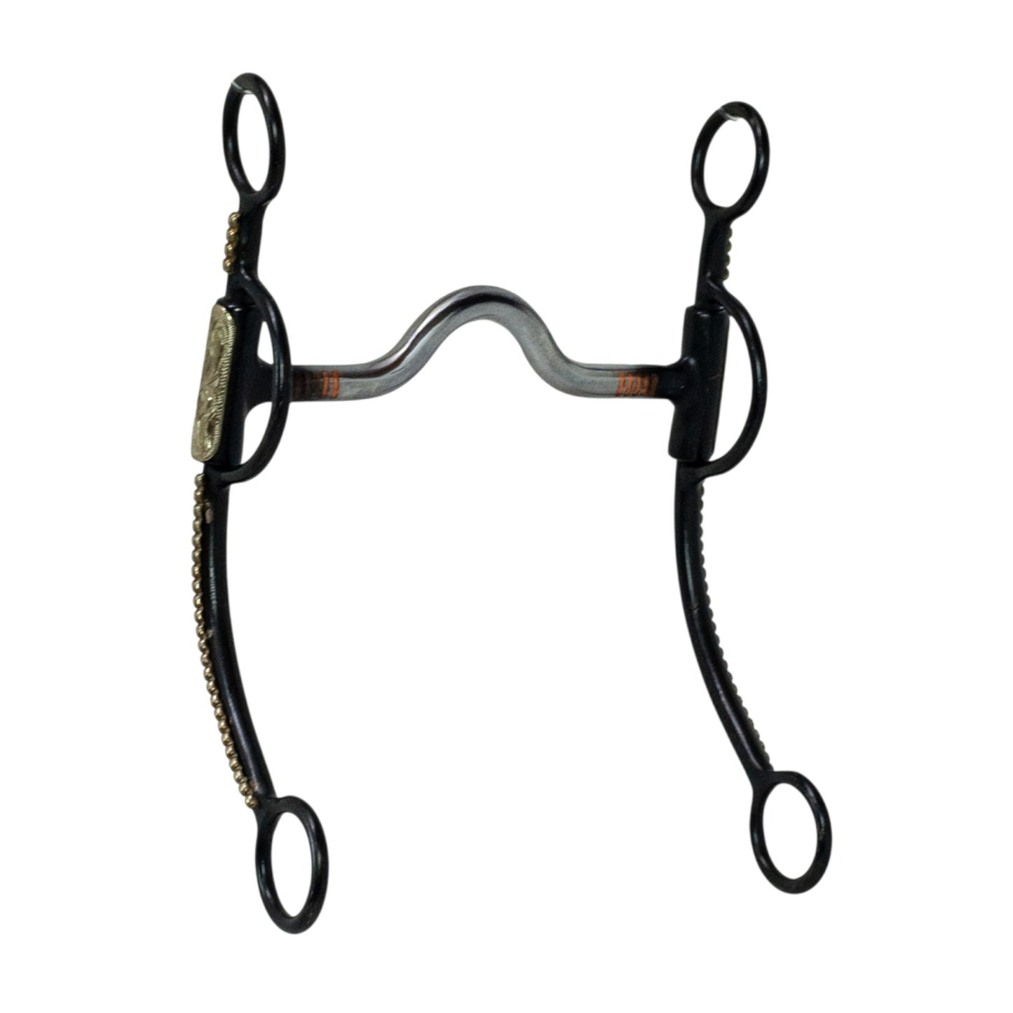 Tyler Dotted Black Steel Shank - Medium Port Bit
