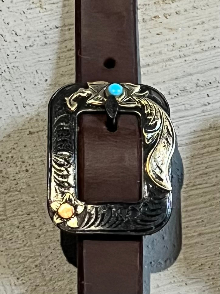 3/4" Slip Ear Headstall - Fancy Buckle