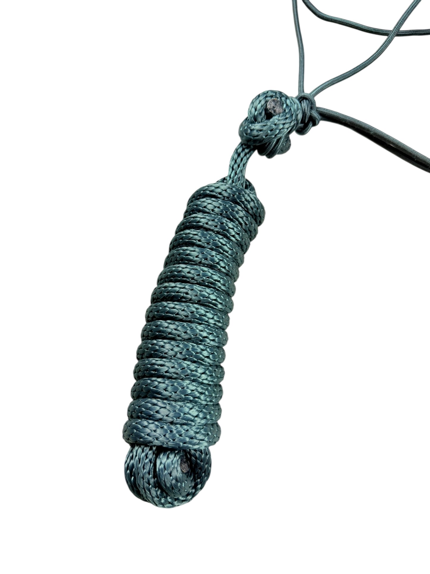 Knotted Rope Halter with 14' Lead (Hunter Green)