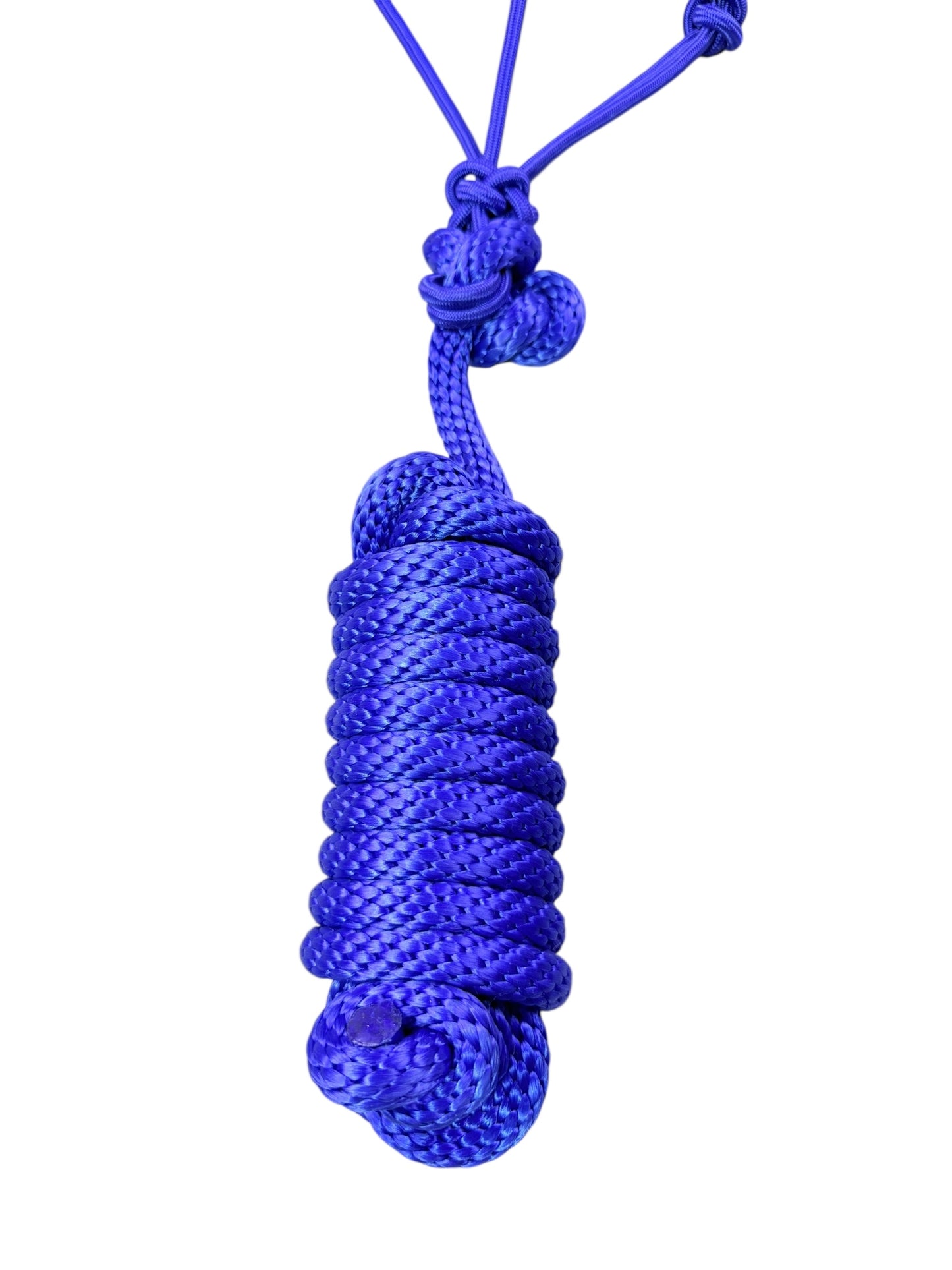Knotted Rope Halter with 14' Lead (Royal Blue)