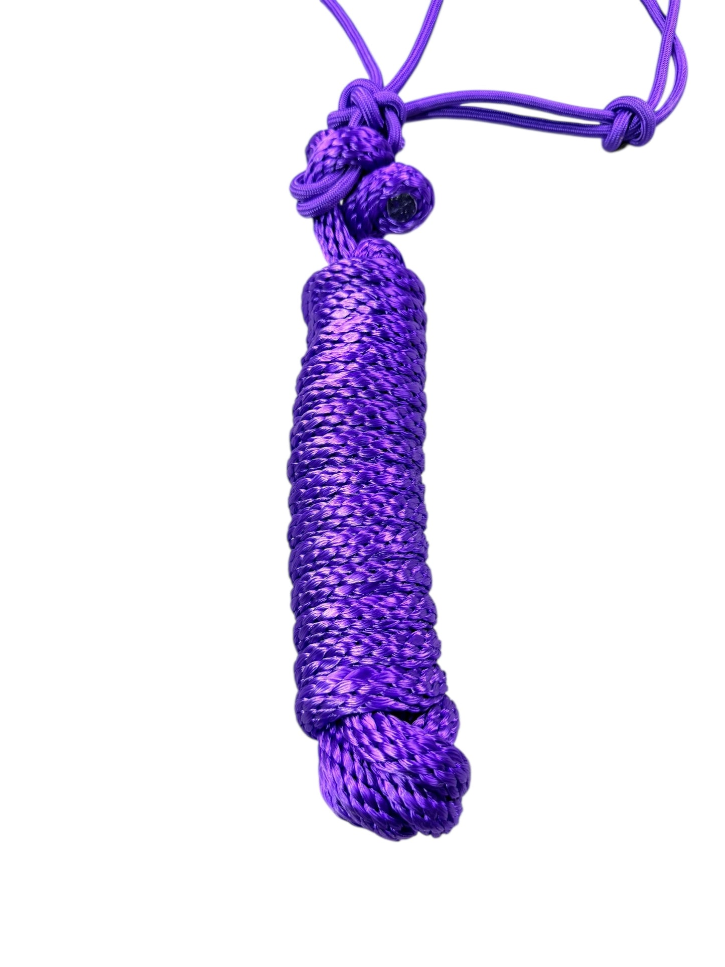 Knotted Rope Halter with 14' Lead (Purple)
