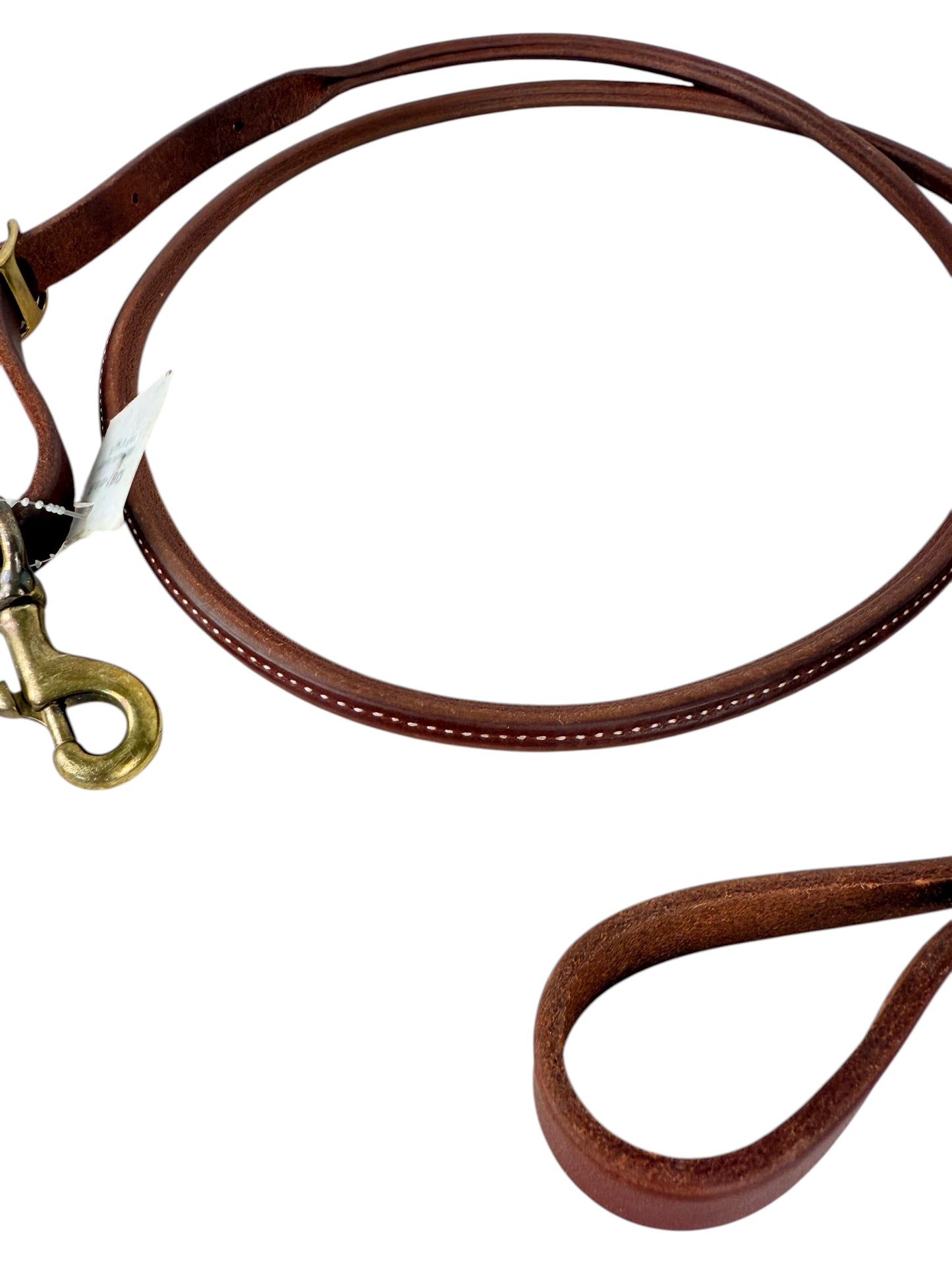 Rolled + Stitched Leather Roping Rein