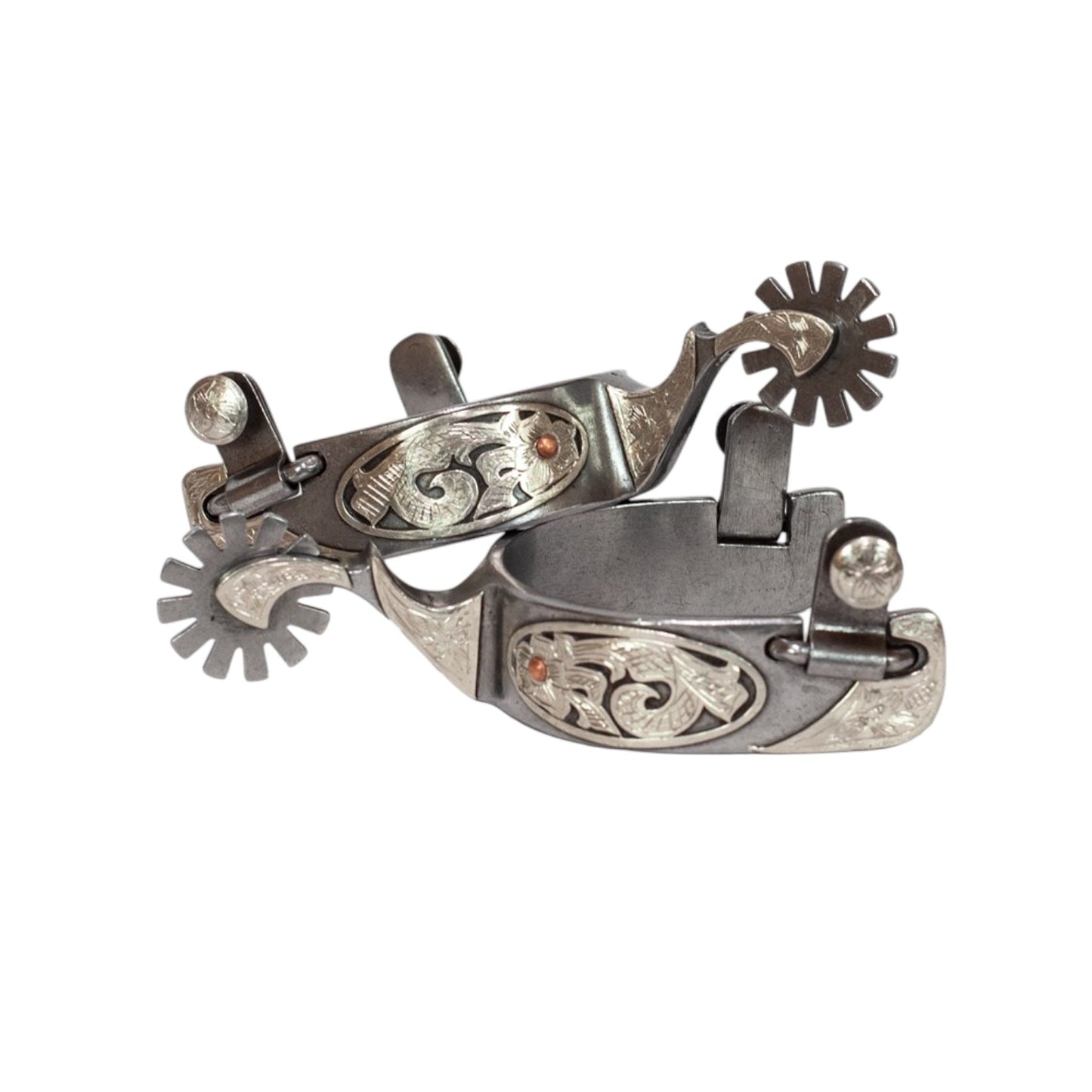 Oval Floral Spurs (12 Point)