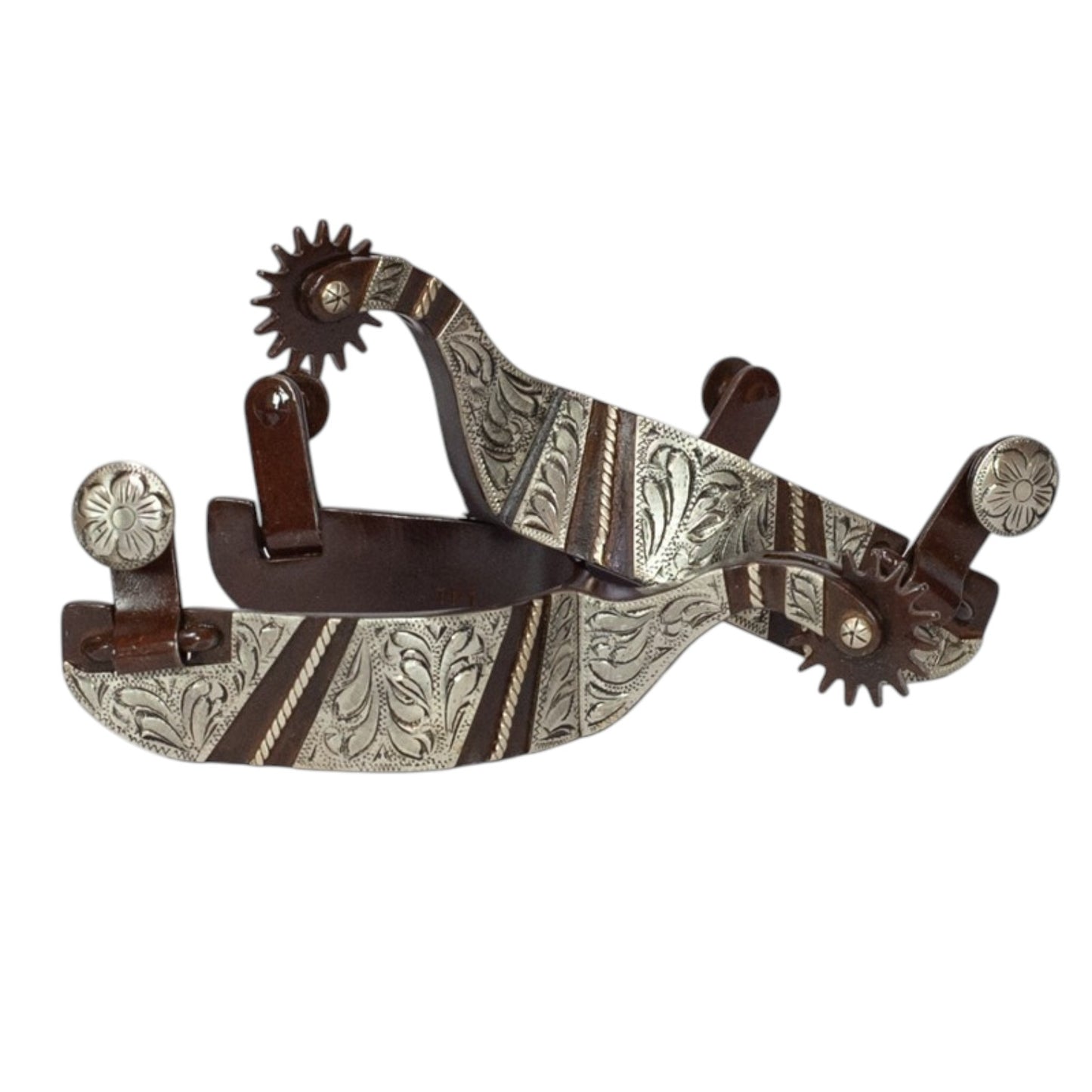 Tyler Men's Antique Striped Rock Grinder Spurs