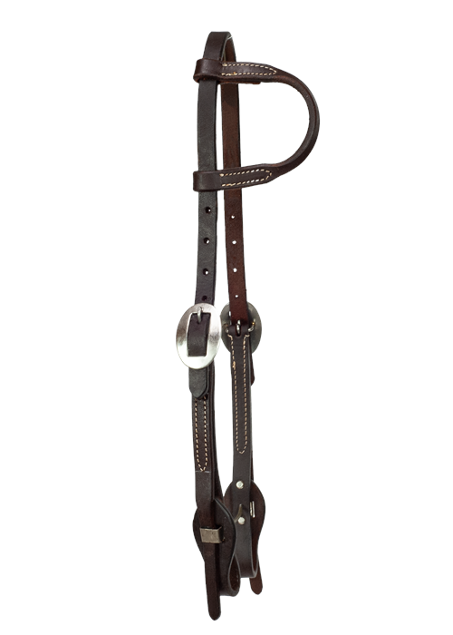 3/4" Quick Change Slip Ear Headstall - Stainless Steel