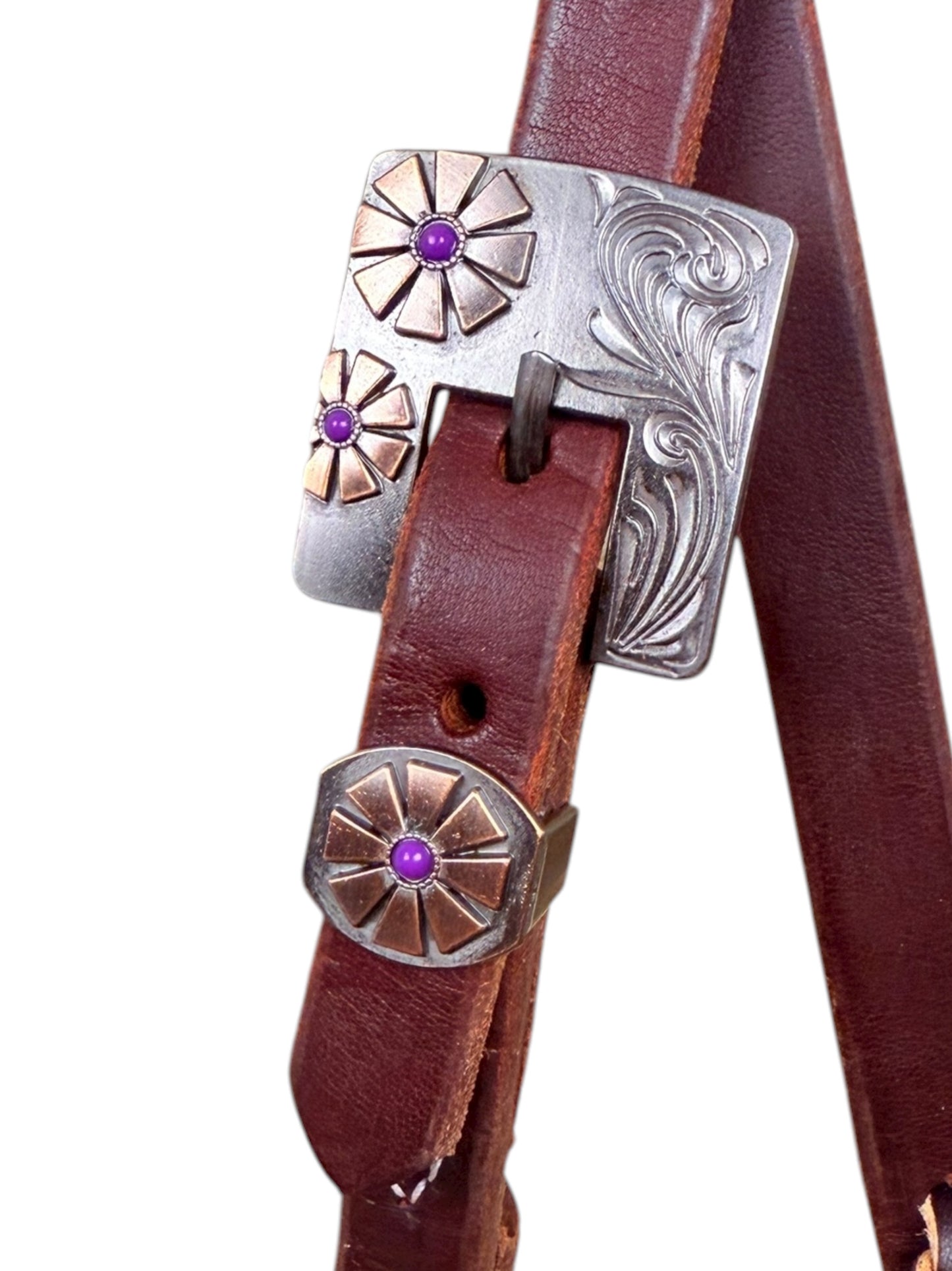 3/4” Fancy Buckle Slip Ear Headstall