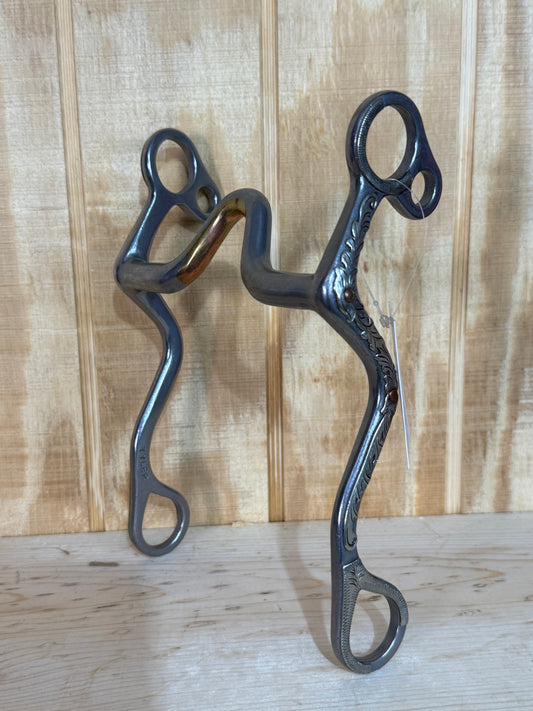 Tyler Chrome & Copper Flower 27 Shank - High Port Bit