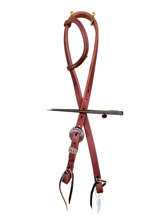 3/4” Fancy Buckle Slip Ear Headstall