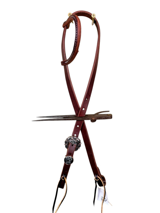 3/4” Fancy Buckle Slip Ear Headstall