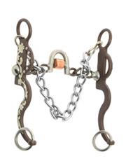 Antique Ported Chain Bit - Copper Roller