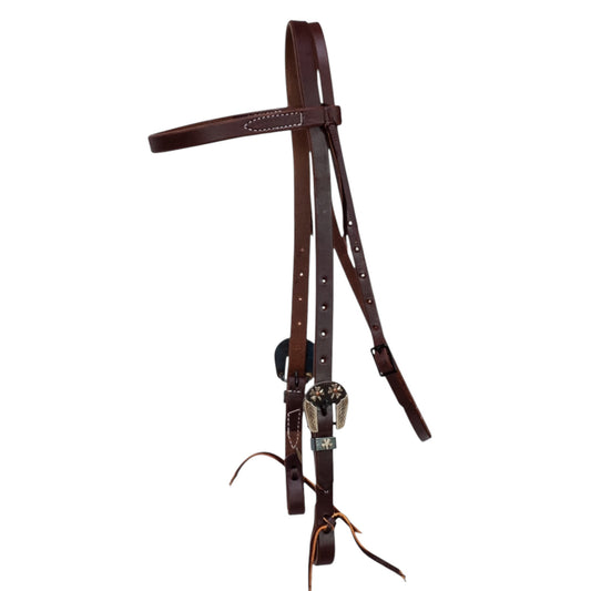 3/4" Fancy Buckle Browband Headstall