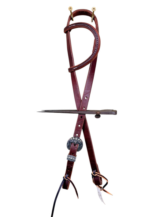 3/4” Fancy Buckle Slip Ear Headstall