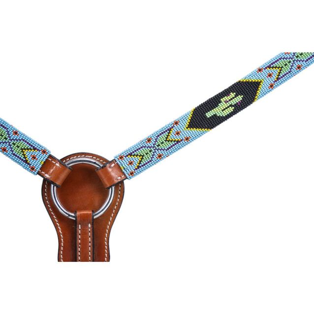Royal King Beaded Cactus Headstall & Breastcollar Set