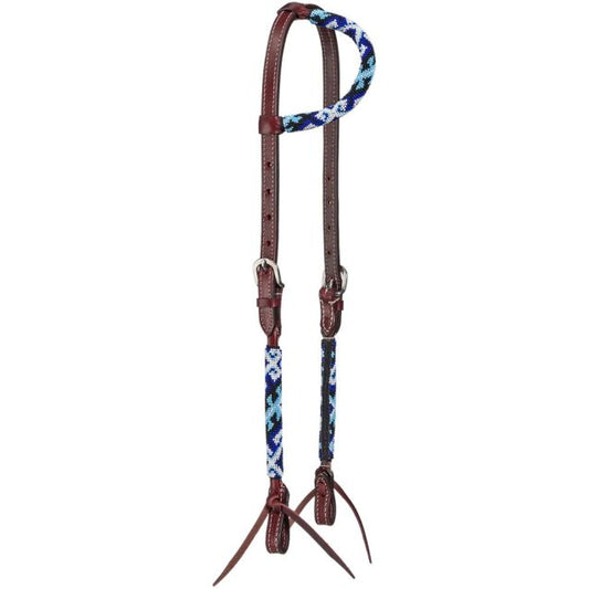 Tough 1 Royal King Montana Beaded Single Ear Headstall