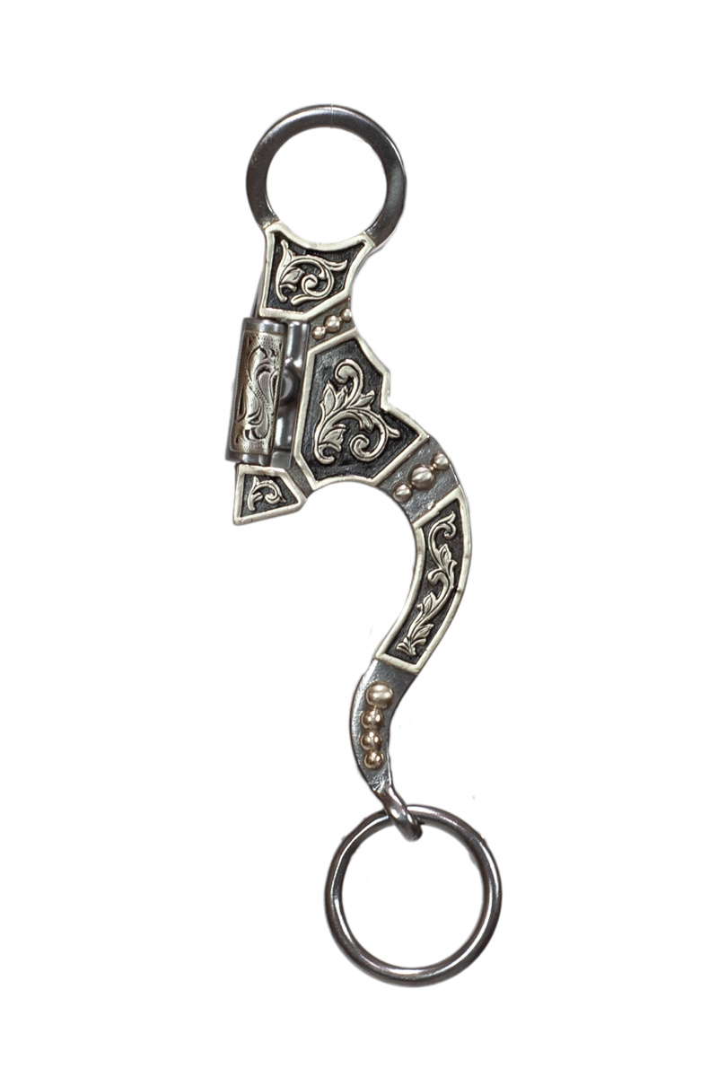 Tyler Silver Scroll Shank - Square Port Bit