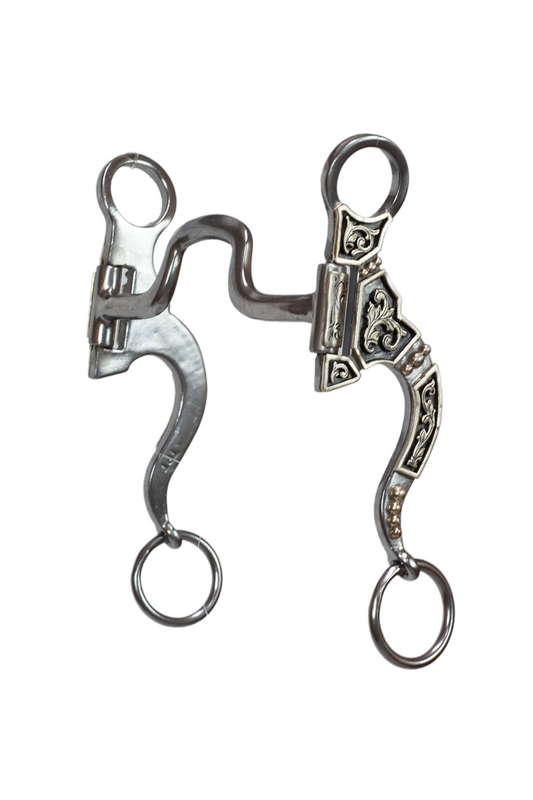 Tyler Silver Scroll Shank - Square Port Bit