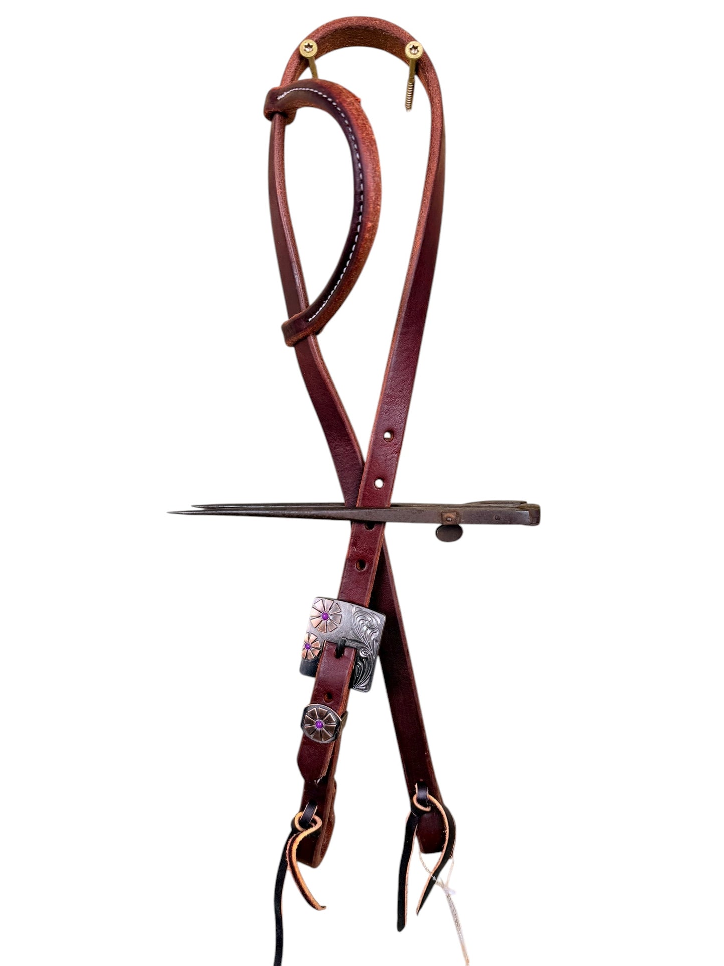 3/4” Fancy Buckle Slip Ear Headstall