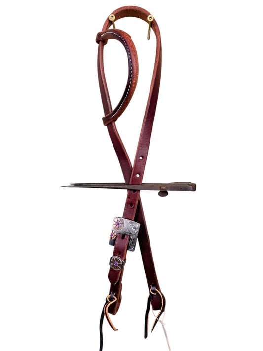 3/4” Fancy Buckle Slip Ear Headstall