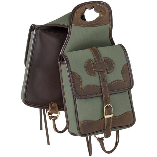 Tough1 Canvas Horn Bag with Leather Accents
