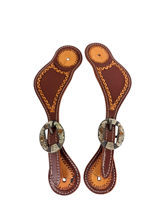 Two Tone Spur Straps + Fancy Buckles
