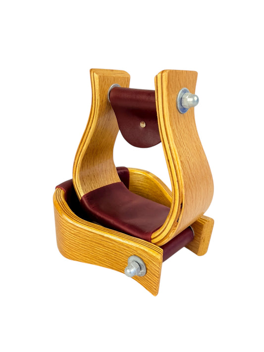 3” Oak Wood Bell Stirrups