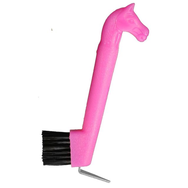 Tough1 Horse Head Hoof Pick/Brush Combination