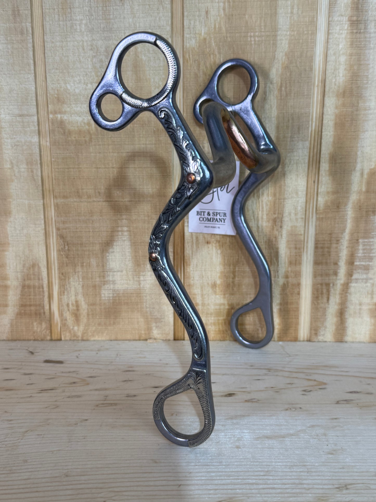 Tyler Chrome & Copper Flower 27 Shank - High Port Bit