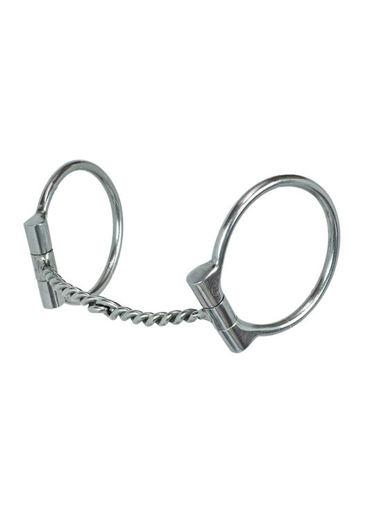 Tyler Chrome Steel D-Ring - Thin Twist Snaffle Bit