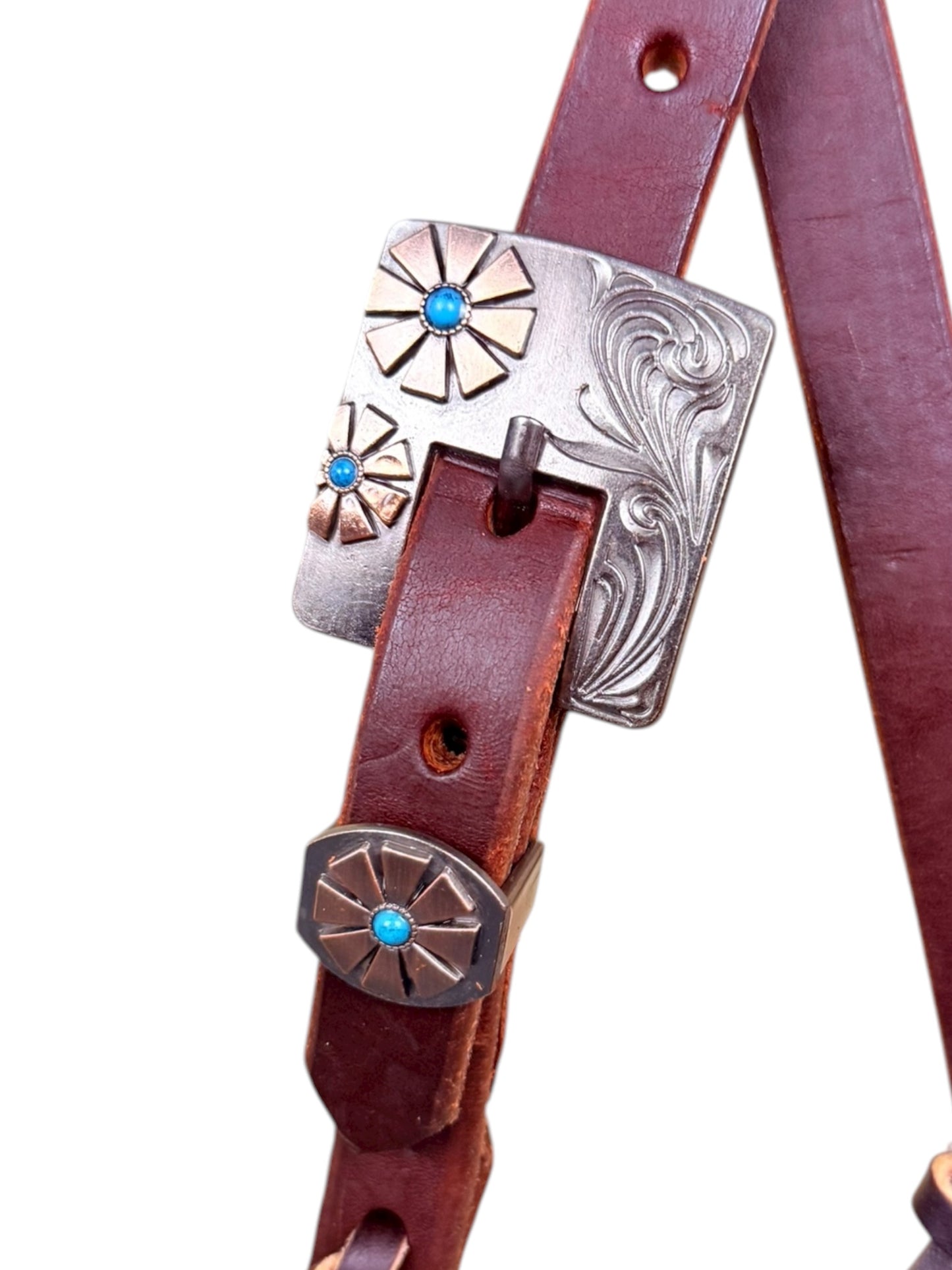 3/4” Fancy Buckle Slip Ear Headstall