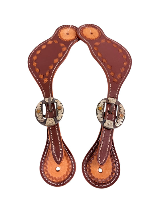 Two Tone Spur Straps + Fancy Buckles
