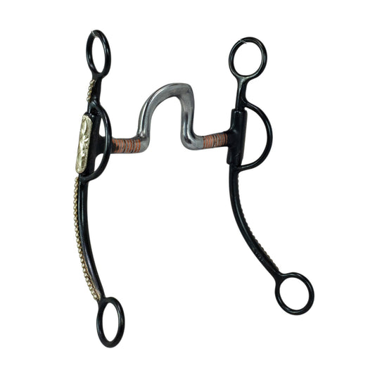 Tyler Dotted Black Steel Shank - Spoon Bit
