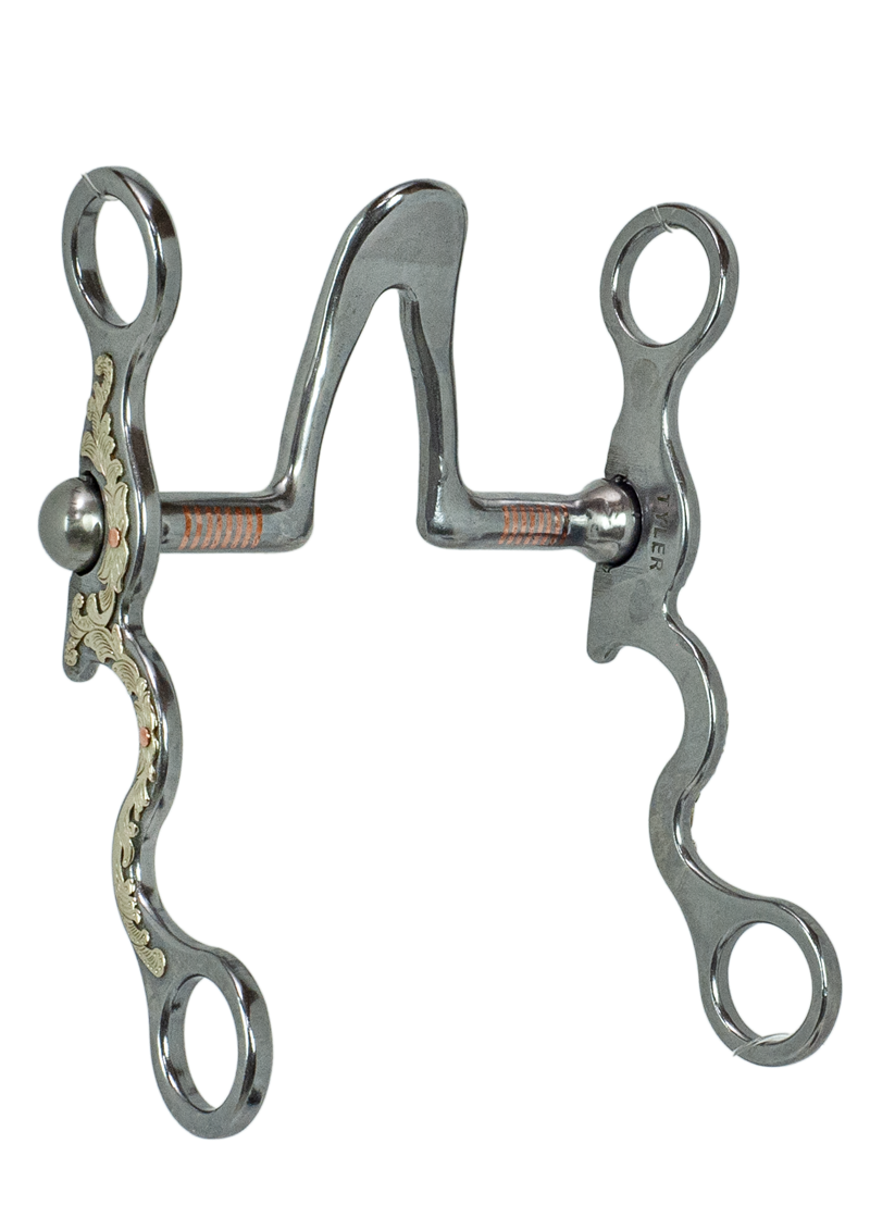 Tyler Chrome Floral "S" Shank - Cathedral Bit