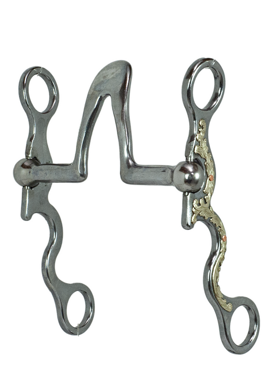 Tyler Chrome Floral "S" Shank - Cathedral Bit