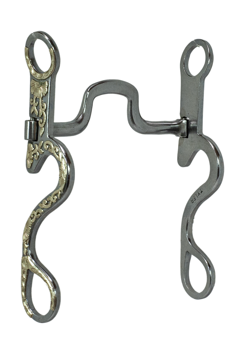Tyler Calvary Floral Shank - Square Port Bit