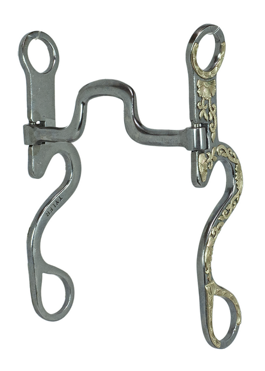 Tyler Calvary Floral Shank - Square Port Bit