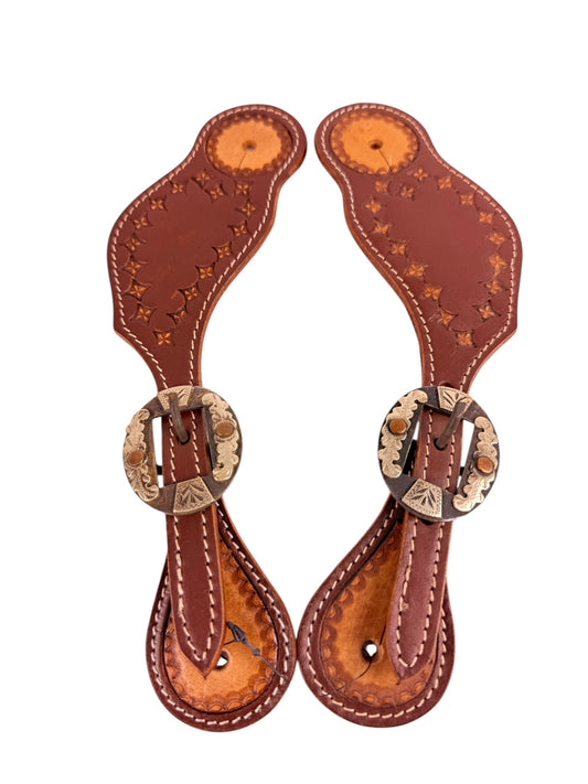 Two Tone Spur Straps + Fancy Buckles