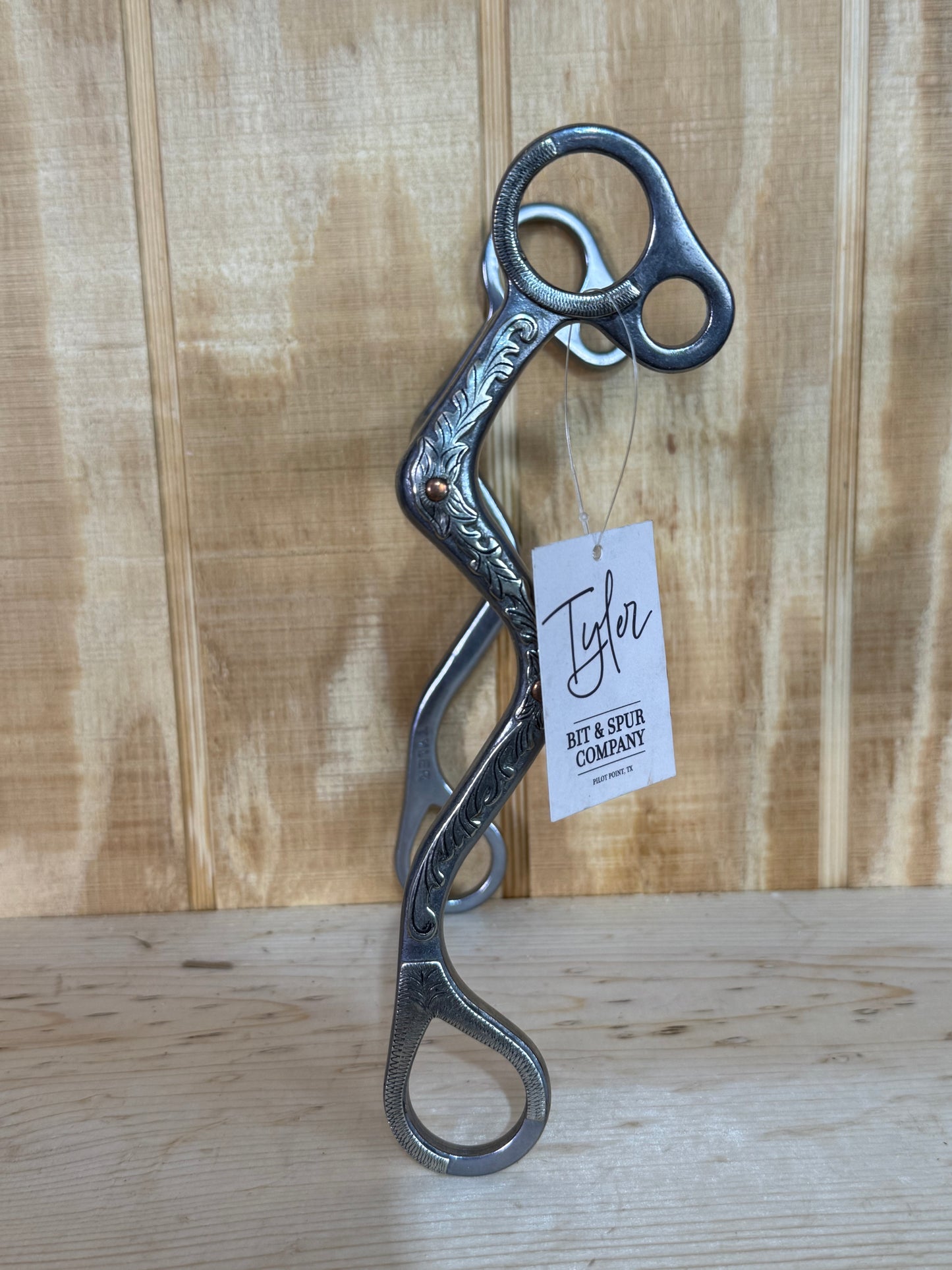 Tyler Chrome & Copper Flower 27 Shank - High Port Bit