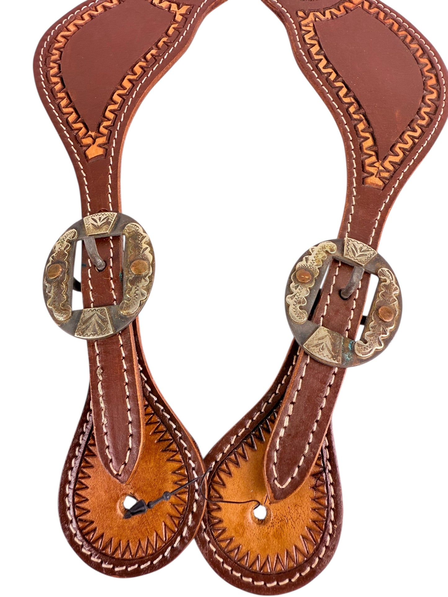 Two Tone Spur Straps + Fancy Buckles