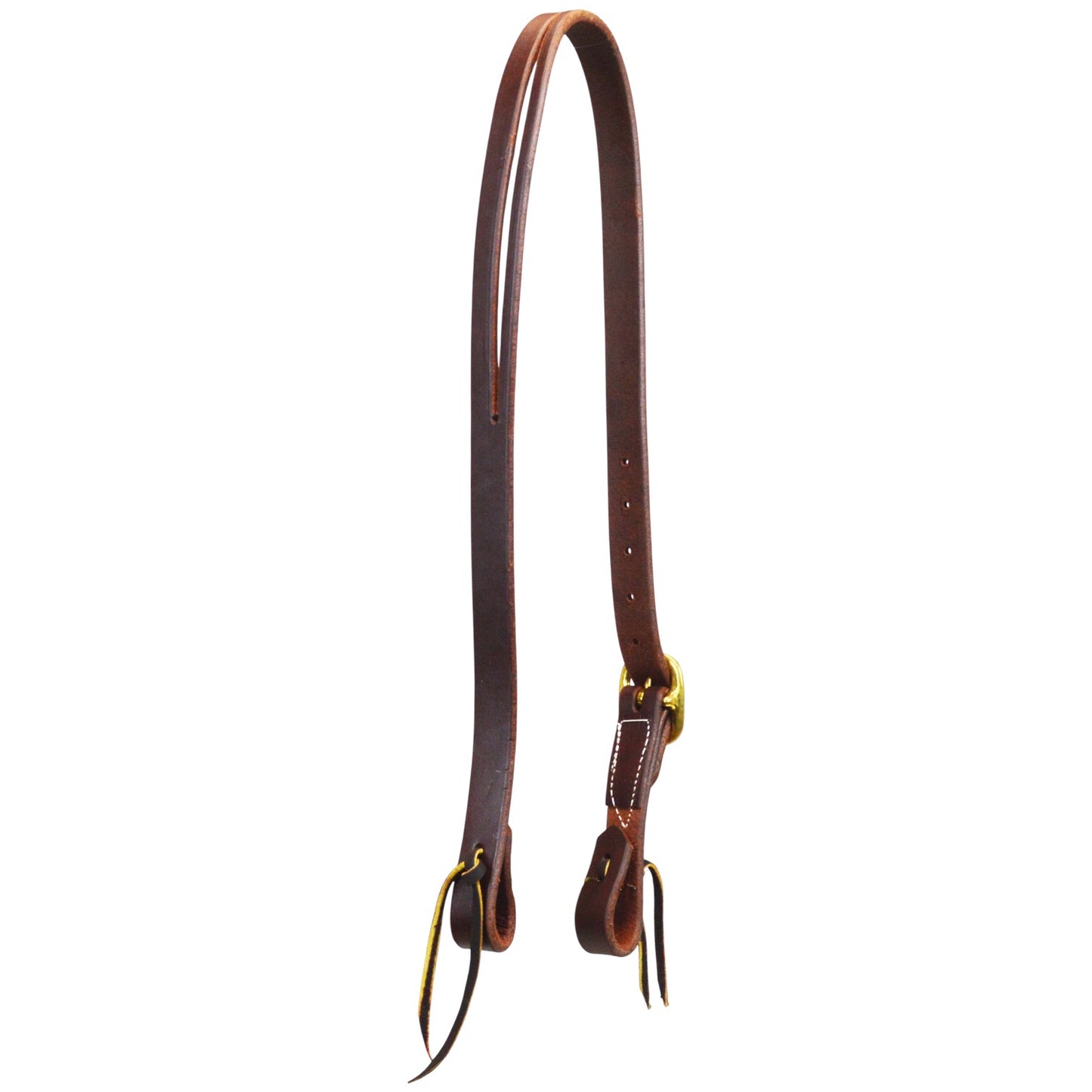 1" Single Buckle Slit Ear Headstall (Dark Oil)